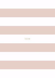 Spirit Stationery Striped A5 Notebook - Dusty Pink