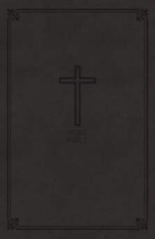 NKJV, Value Thinline Bible, Large Print, Imitation Leather, Black, Red Letter Edition