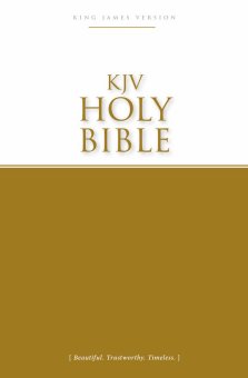 KJV Economy Bible, Gold, Paperback, Plan Of Salvation, 30-Day Reading Plan, Sectional Headings