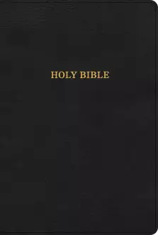 KJV Large Print Thinline Bible, Black LeatherTouch