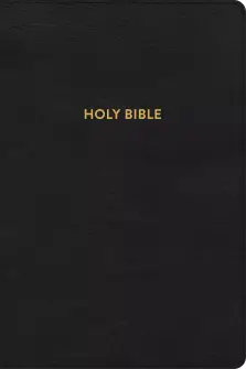 KJV Rainbow Study Bible, Black LeatherTouch