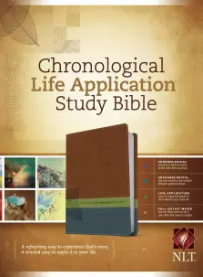 NLT Chronological Life Application Bible Imitation Leather Brown