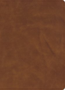 CSB Verse-by-Verse Reference Bible, Holman Handcrafted Collection, Marbled Tan Premium Calfskin