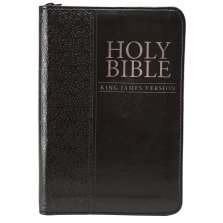 KJV Mini Pocket Edition: Zippered Black