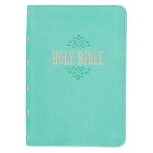 KJV Compact Large Print Lux-Leather Teal