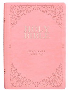 KJV Bible Giant Print Full-size Faux Leather, Pink