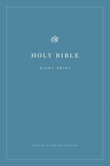 ESV Giant Print Bible, Paperback, Blue, Economy, Why Read The Bible Article, Testament Introductions, 40-Day Reading Plan, Plan of Salvation