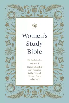 ESV Women's Study Bible, Blue, Hardback, Study Notes, Reflections, Articles, Illustrations, Bible Character Profiles, Maps, Book Introductions, Timelines