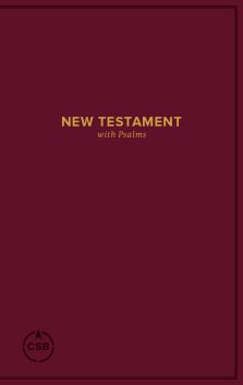 CSB Pocket New Testament with Psalms, Burgundy Trade Paper