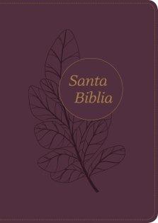 Santa Biblia RVR60, Edición de referencia ultrafina, letra grande (SentiPiel, Ciruela, Índice, Letra Roja)