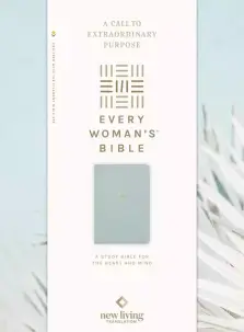 NLT Every Woman's Bible (LeatherLike, Sky Blue, Red Letter, Filament Enabled)