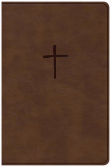 CSB Compact Bible, Brown, Imitation Leather, Two-Column Text, Topical Subheadings, Words of Christ in Red, Concordance, Presentation Page