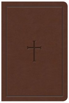 KJV Large Print Compact Reference Bible, Brown LeatherTouch