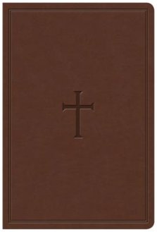 KJV Giant Print Reference Bible, Brown LeatherTouch, Indexed