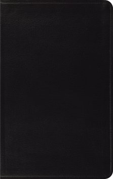 ESV Thinline Bible, Black, Bonded Leather, Two-Column Format, Concordance, Words of Jesus in Red Text, Presentation Pages, Ribbon Marker, Gold Page Edging