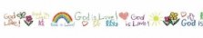 God Is Love Straight Bulletin Board Borders