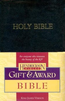 KJV Gift & Award Bible, Black, Imitation Leather, Economy, Presentation Page, Red Letter, Colour Maps