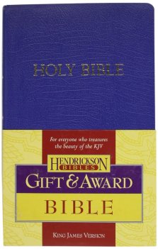 KJV Gift & Award Bible, Blue, Imitation Leather, Color Maps, Presentation Page, Words of Christ in Red