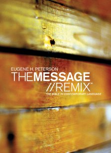 The Message Bible Remix, Wood, Hardback, Paraphrase, One-Column Layout, Book Introductions, Maps, Charts, Topic Guide