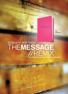 The Message Bible Remix, Bible, Pink, Vinyl, Book Introductions, Ribbon Marker, Topical Index, Maps