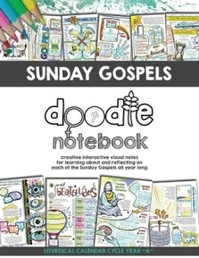 Sunday Gospels Doodle Notes (Year A in Liturgical Cycle): A Creative Interactive Way for Students to Doodle Their Way Through The Gospels All Year (Li