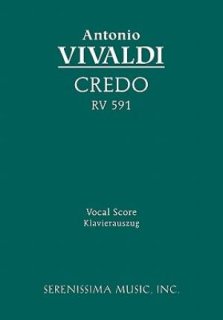 Credo, RV 591 - Vocal Score