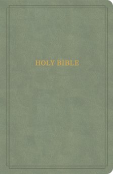 KJV Large Print Personal Size Reference Bible, Sage Suedesoft LeatherTouch