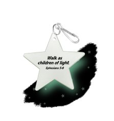 Glow-in-the-Dark Star Backpack Tag