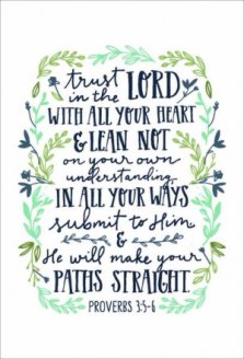 Trust in the Lord A6 Card