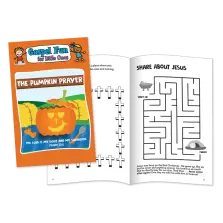 Pumpkin Prayer Activity Books and Gospel Fun For Little Ones (Pack of 12) - Age 3-6