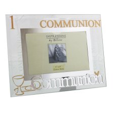 Friends & Family Glass Frame 3D Words 6x4 Communion