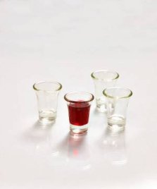 20 Communion Cups - Flared Glass - 1.5 inch tall