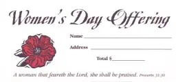 Offering Envelope: Women's Day Offering (Package of 100)