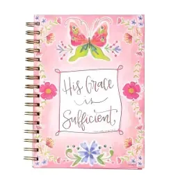 Journal-Wirebound-His Grace Is Sufficient (8.5" x 6.5")