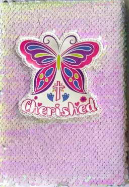 Journal-Cherished-Sequin (Butterfly)