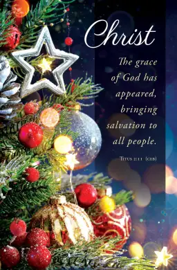 Bulletin-Advent: Christ/The Grace Of God Has Appeared (Titus 2:11) (Pack Of 100)