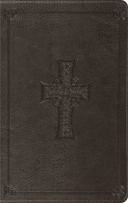 ESV Thinline Bible, Red Letter (TruTone, Charcoal, Celtic Cross Design)