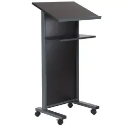 Black Panel Front Lectern