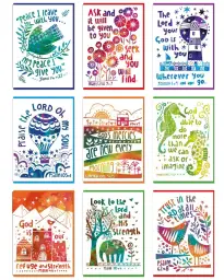 Pack Of 9 Encouragement Cards With Bible Verses
