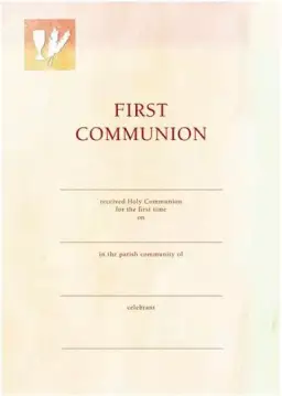 First Communion Peach / Cream - Pack of 10