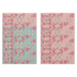 Bible Indexing Tabs Floral Pink & Teal