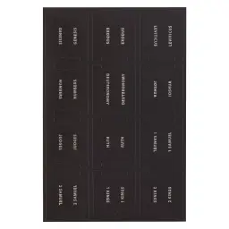 Bible Indexing Tabs Black w/Silver Foil