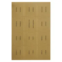 Bible Indexing Tabs Gold Foil w/Black Print