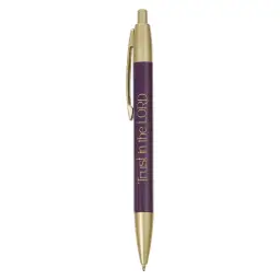 Pen Purple Floral Border Trust in the Lord Prov. 3:5