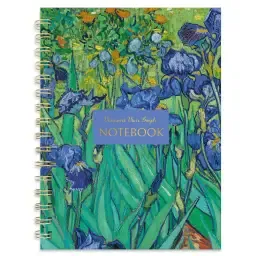 A5 Wiro Notebook with Dividers - Van Gogh Irises