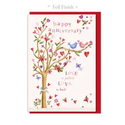 Two Little Love Birds Single Card