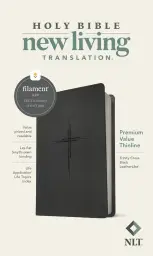 NLT Premium Value Thinline Bible, Filament-Enabled Edition (LeatherLike, Trinity Cross Black)