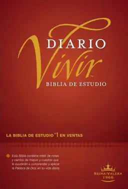 Biblia de estudio del diario vivir RVR60 (SentiPiel, Morado oscuro, Índice, Letra Roja)