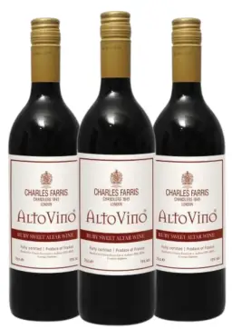 Pack of 3 Communion Wine - Ruby Red - Charles Farris