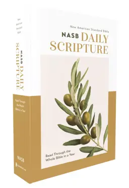 NASB, Daily Scripture, Paperback, White/Olive, 1995 Text, Comfort Print